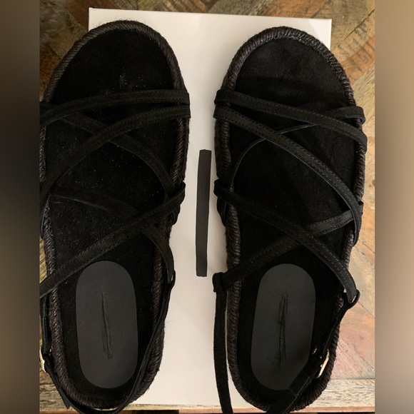 Brochu Walker new in box Dawson espedrille sandals color onyx . - Picture 2 of 4